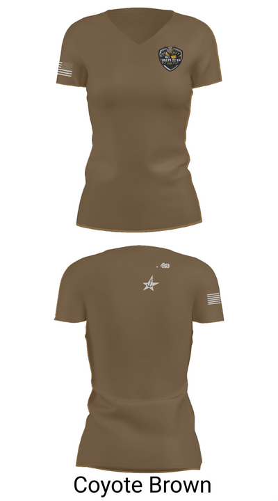 USS WASP 47898646 Women's Short Sleeve V-neck Shirt - 8