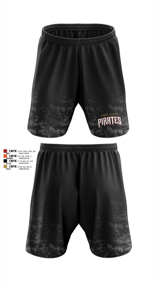Athletic Shorts With Pockets, Port City Pirates, Baseball, Teamtime, Team time, sublimation, custom sports apparel, team uniforms, spirit wear, spiritwear, sports uniforms, custom shirts, team store, custom team store, fundraiser sports, apparel fundraiser