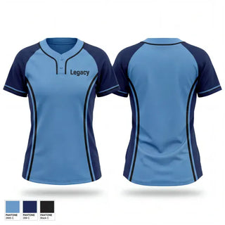 Two Button Softball Jersey, Legacy, Softball, Teamtime, Team time, sublimation, custom sports apparel, team uniforms, spirit wear, spiritwear, sports uniforms, custom shirts, team store, custom team store, fundraiser sports, apparel fundraiser