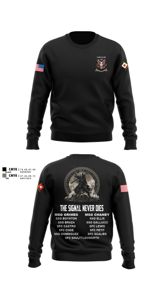 Crew Neck Sweatshirt, Senior Leaders Course FY26-009, Army, Teamtime, Team time, sublimation, custom sports apparel, team uniforms, spirit wear, spiritwear, sports uniforms, custom shirts, team store, custom team store, fundraiser sports, apparel fundraiser