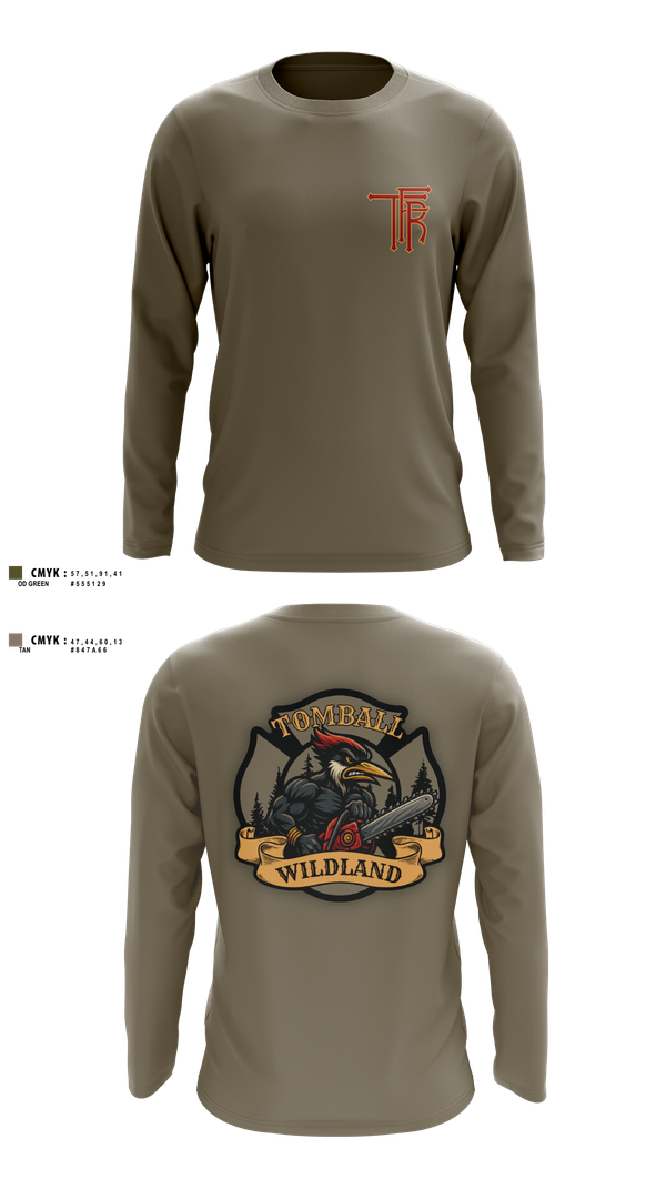Long Sleeve Performance Shirt, Tomball Wildland, , Teamtime, Team time, sublimation, custom sports apparel, team uniforms, spirit wear, spiritwear, sports uniforms, custom shirts, team store, custom team store, fundraiser sports, apparel fundraiser