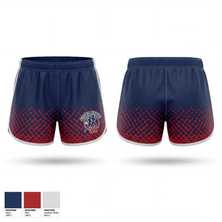 Womens Shorts, Oxford Academy Patriots, Track & Field, Teamtime, Team time, sublimation, custom sports apparel, team uniforms, spirit wear, spiritwear, sports uniforms, custom shirts, team store, custom team store, fundraiser sports, apparel fundraiser