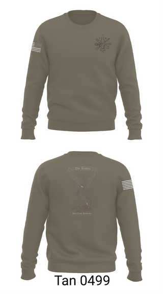 Crew Neck Sweatshirt, The Legion / B CO / 2-5 CAV, Army, Teamtime, Team time, sublimation, custom sports apparel, team uniforms, spirit wear, spiritwear, sports uniforms, custom shirts, team store, custom team store, fundraiser sports, apparel fundraiser