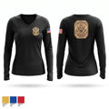 United States Park Police Women's Long Sleeve V-neck Shirt - 1