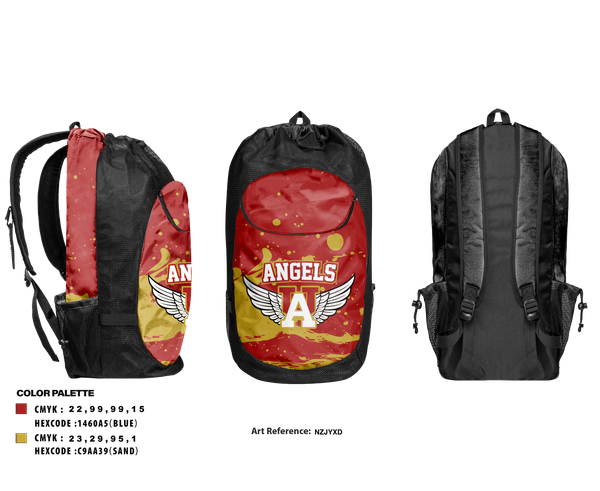Gear Bag, Angels, , Teamtime, Team time, sublimation, custom sports apparel, team uniforms, spirit wear, spiritwear, sports uniforms, custom shirts, team store, custom team store, fundraiser sports, apparel fundraiser