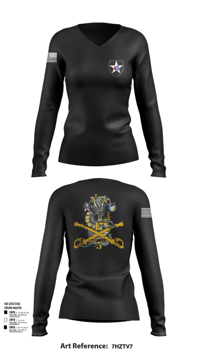 5-17 68237132 Women's Long Sleeve V-neck Shirt - 32
