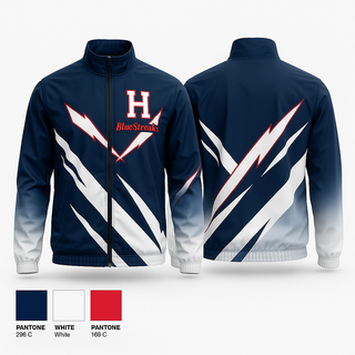 Windbreaker, BlueStreaks, Track & Field, Teamtime, Team time, sublimation, custom sports apparel, team uniforms, spirit wear, spiritwear, sports uniforms, custom shirts, team store, custom team store, fundraiser sports, apparel fundraiser