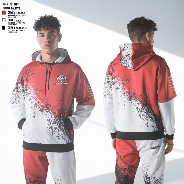 Hoodie, Quinter High School Cross Country, Cross Country, Teamtime, Team time, sublimation, custom sports apparel, team uniforms, spirit wear, spiritwear, sports uniforms, custom shirts, team store, custom team store, fundraiser sports, apparel fundraiser