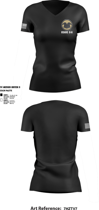 Womens Short Sleeve Vneck Shirt, USARC, , Teamtime, Team time, sublimation, custom sports apparel, team uniforms, spirit wear, spiritwear, sports uniforms, custom shirts, team store, custom team store, fundraiser sports, apparel fundraiser