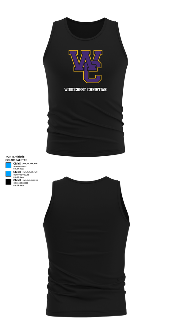 Tank Top, Woodcrest Christian, Cross Country, Teamtime, Team time, sublimation, custom sports apparel, team uniforms, spirit wear, spiritwear, sports uniforms, custom shirts, team store, custom team store, fundraiser sports, apparel fundraiser