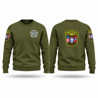 Crew Neck Sweatshirt, CHEATHAM COUNTY SHERIFF'S OFFICE, Police, Teamtime, Team time, sublimation, custom sports apparel, team uniforms, spirit wear, spiritwear, sports uniforms, custom shirts, team store, custom team store, fundraiser sports, apparel fundraiser