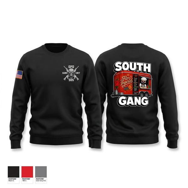 Crew Neck Sweatshirt, South Gang Unit, Police, Teamtime, Team time, sublimation, custom sports apparel, team uniforms, spirit wear, spiritwear, sports uniforms, custom shirts, team store, custom team store, fundraiser sports, apparel fundraiser