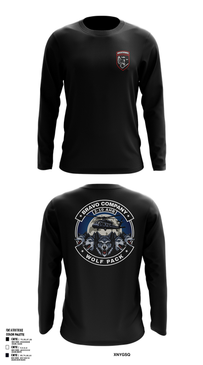 2-10 AHB Knighthawks Long Sleeve Performance Shirt 1
