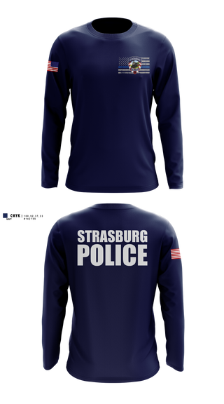 Long Sleeve Performance Shirt, Strasburg Police, Police, Teamtime, Team time, sublimation, custom sports apparel, team uniforms, spirit wear, spiritwear, sports uniforms, custom shirts, team store, custom team store, fundraiser sports, apparel fundraiser