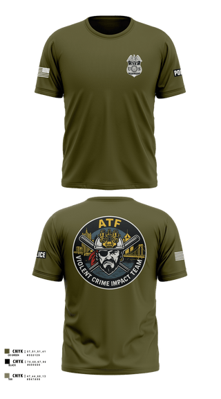 Short Sleeve Performance Shirt, ATF, Police, Teamtime, Team time, sublimation, custom sports apparel, team uniforms, spirit wear, spiritwear, sports uniforms, custom shirts, team store, custom team store, fundraiser sports, apparel fundraiser