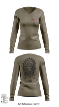 1221st Route Clearance Co. 10953211 Women's Long Sleeve V-neck Shirt - 101