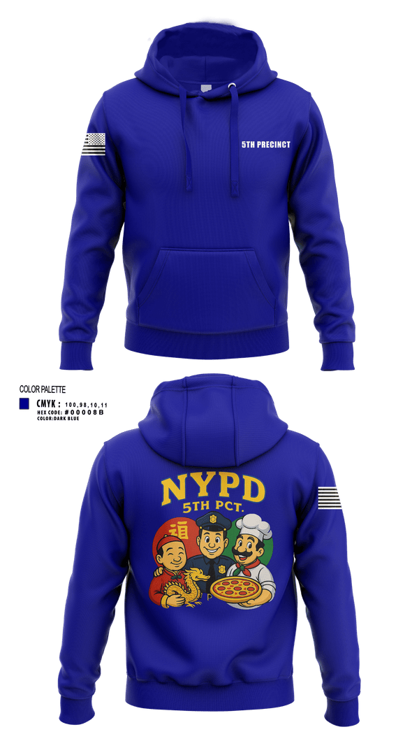 Hoodie, 5th Precinct, Police, Teamtime, Team time, sublimation, custom sports apparel, team uniforms, spirit wear, spiritwear, sports uniforms, custom shirts, team store, custom team store, fundraiser sports, apparel fundraiser