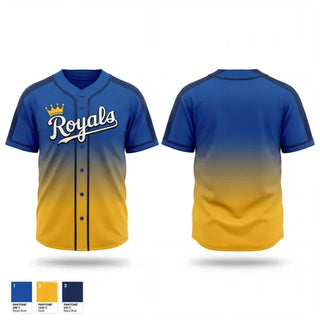 Full Button Baseball Jersey, Lil Royals, Baseball, Teamtime, Team time, sublimation, custom sports apparel, team uniforms, spirit wear, spiritwear, sports uniforms, custom shirts, team store, custom team store, fundraiser sports, apparel fundraiser