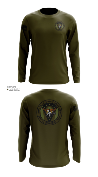 Long Sleeve Performance Shirt, Crawford County Special Response Team, Police, Teamtime, Team time, sublimation, custom sports apparel, team uniforms, spirit wear, spiritwear, sports uniforms, custom shirts, team store, custom team store, fundraiser sports, apparel fundraiser