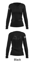 Naval Submarine Support Facility Women's Long Sleeve V-neck Shirt - 35