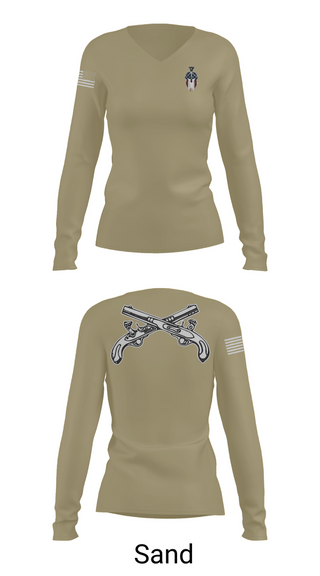 Womens Long Sleeve Vneck Shirt, 712th MP Co, , Teamtime, Team time, sublimation, custom sports apparel, team uniforms, spirit wear, spiritwear, sports uniforms, custom shirts, team store, custom team store, fundraiser sports, apparel fundraiser