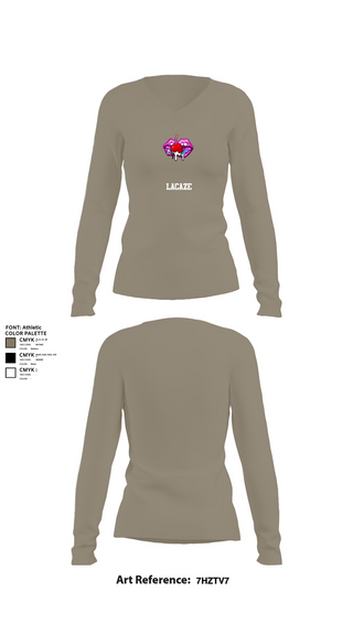 Womens Long Sleeve Vneck Shirt, LaCaze, Women's Volleyball, Teamtime, Team time, sublimation, custom sports apparel, team uniforms, spirit wear, spiritwear, sports uniforms, custom shirts, team store, custom team store, fundraiser sports, apparel fundraiser