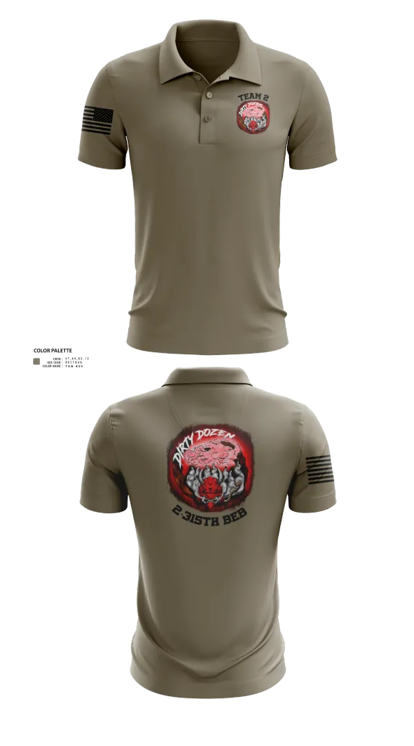 Short Sleeve Performance Polo, Dirty Dozen, , Teamtime, Team time, sublimation, custom sports apparel, team uniforms, spirit wear, spiritwear, sports uniforms, custom shirts, team store, custom team store, fundraiser sports, apparel fundraiser