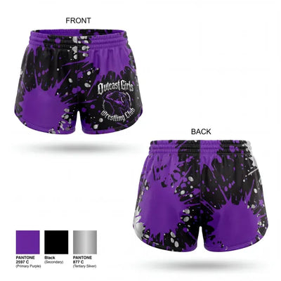 Outcast Girls Wrestling Club 51675554 Women's Shorts - 1