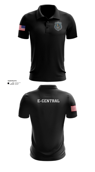 Short Sleeve Performance Polo, PWCPD E Central, Police, Teamtime, Team time, sublimation, custom sports apparel, team uniforms, spirit wear, spiritwear, sports uniforms, custom shirts, team store, custom team store, fundraiser sports, apparel fundraiser
