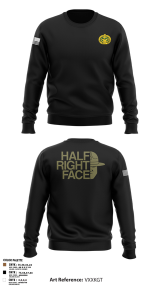 Crew Neck Sweatshirt, C Co 2/397th, Army, Teamtime, Team time, sublimation, custom sports apparel, team uniforms, spirit wear, spiritwear, sports uniforms, custom shirts, team store, custom team store, fundraiser sports, apparel fundraiser