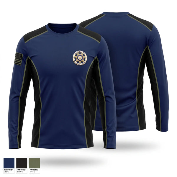 Long Sleeve Performance Shirt, Saint Hedwig Marshal's Office, Police, Teamtime, Team time, sublimation, custom sports apparel, team uniforms, spirit wear, spiritwear, sports uniforms, custom shirts, team store, custom team store, fundraiser sports, apparel fundraiser
