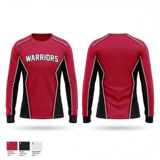 Long Sleeve Performance Shirt, Warriors, Softball, Teamtime, Team time, sublimation, custom sports apparel, team uniforms, spirit wear, spiritwear, sports uniforms, custom shirts, team store, custom team store, fundraiser sports, apparel fundraiser