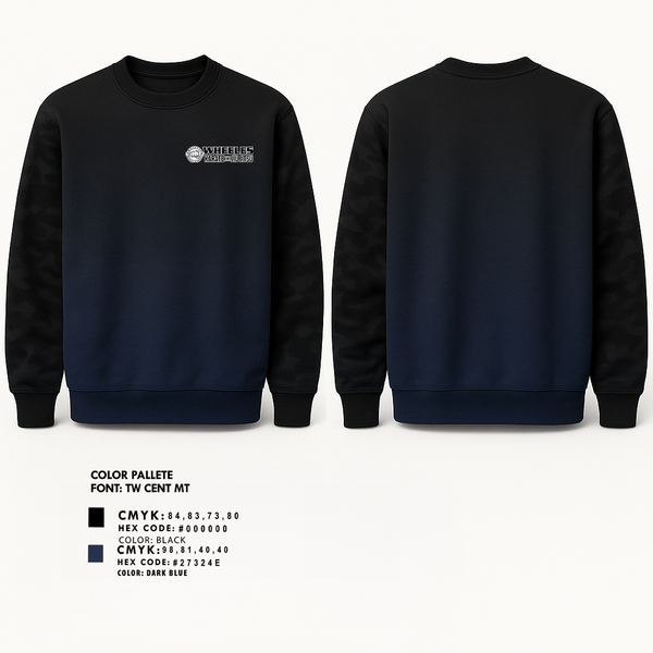 Crew Neck Sweatshirt, Wheeles Karate & Jiujitsu, , Teamtime, Team time, sublimation, custom sports apparel, team uniforms, spirit wear, spiritwear, sports uniforms, custom shirts, team store, custom team store, fundraiser sports, apparel fundraiser