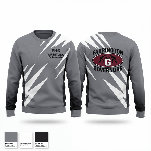 Crew Neck Sweatshirt, Farrington GOVs, Wrestling, Teamtime, Team time, sublimation, custom sports apparel, team uniforms, spirit wear, spiritwear, sports uniforms, custom shirts, team store, custom team store, fundraiser sports, apparel fundraiser