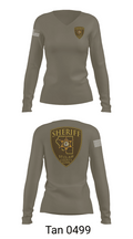 St. Clair County Sheriff Department 28917314 Women's Long Sleeve V-neck Shirt - 11