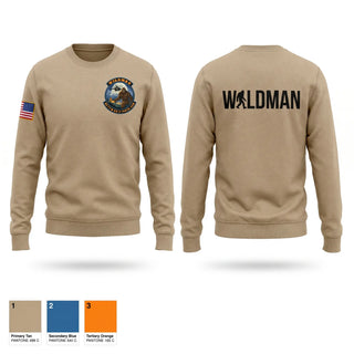 Crew Neck Sweatshirt, Wildman, National Guard, Teamtime, Team time, sublimation, custom sports apparel, team uniforms, spirit wear, spiritwear, sports uniforms, custom shirts, team store, custom team store, fundraiser sports, apparel fundraiser