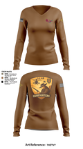 1-1 Attack Battalion, HHC, S2 65636649 Women's Long Sleeve V-neck Shirt - 101