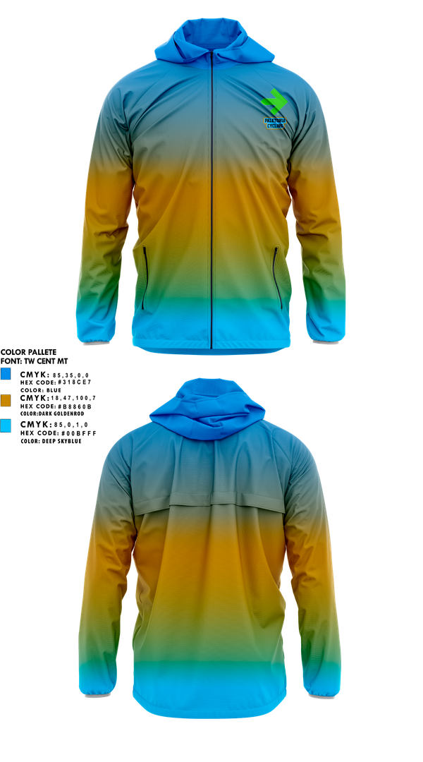 Windbreaker, Team Viviano Pelotonia, Cycling, Teamtime, Team time, sublimation, custom sports apparel, team uniforms, spirit wear, spiritwear, sports uniforms, custom shirts, team store, custom team store, fundraiser sports, apparel fundraiser