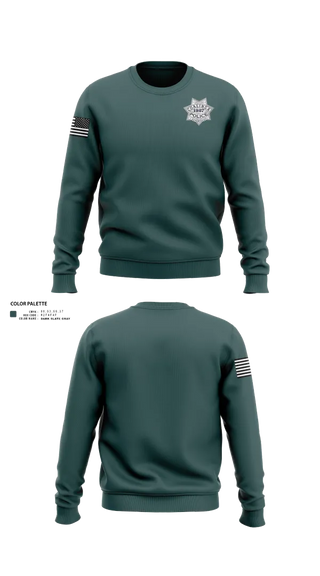 Crew Neck Sweatshirt, Coalinga Police Department, Police, Teamtime, Team time, sublimation, custom sports apparel, team uniforms, spirit wear, spiritwear, sports uniforms, custom shirts, team store, custom team store, fundraiser sports, apparel fundraiser