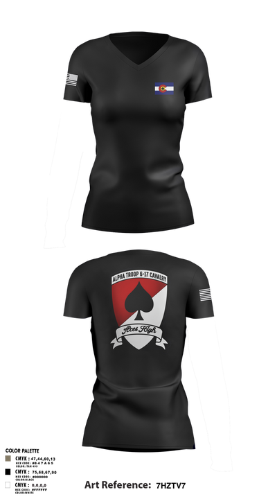 A-TRP 6-17 ACS 36914799 Women's Short Sleeve V-neck Shirt - 2
