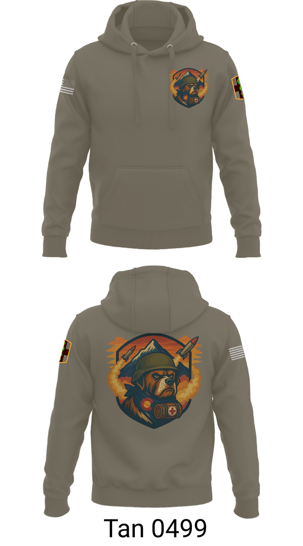 Hoodie, 10th Field Hospital (FWD), , Teamtime, Team time, sublimation, custom sports apparel, team uniforms, spirit wear, spiritwear, sports uniforms, custom shirts, team store, custom team store, fundraiser sports, apparel fundraiser