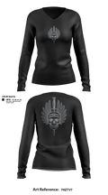 HHC 1/109th INF Recon Platoon Women's Long Sleeve V-neck Shirt - 21