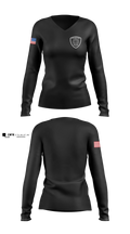 Houston Police Northeast Patrol Women's Long Sleeve V-neck Shirt - 8