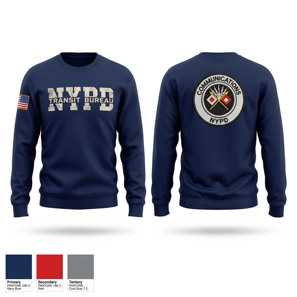 Crew Neck Sweatshirt, Communication Division, Police, Teamtime, Team time, sublimation, custom sports apparel, team uniforms, spirit wear, spiritwear, sports uniforms, custom shirts, team store, custom team store, fundraiser sports, apparel fundraiser