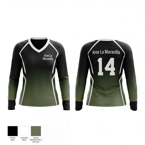 Womens Long Sleeve Vneck Shirt, Jose La Maravilla, , Teamtime, Team time, sublimation, custom sports apparel, team uniforms, spirit wear, spiritwear, sports uniforms, custom shirts, team store, custom team store, fundraiser sports, apparel fundraiser