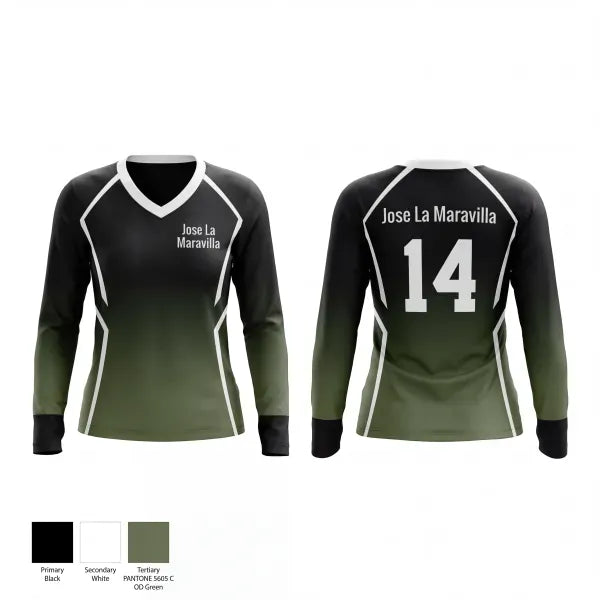 Womens Long Sleeve Vneck Shirt, Jose La Maravilla, , Teamtime, Team time, sublimation, custom sports apparel, team uniforms, spirit wear, spiritwear, sports uniforms, custom shirts, team store, custom team store, fundraiser sports, apparel fundraiser