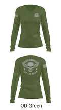 112th Signal Battalion B CO 38281413 Women's Long Sleeve V-neck Shirt - 57