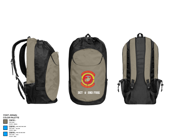 Gear Bag, Det ‘A’ 2nd FSSG, , Teamtime, Team time, sublimation, custom sports apparel, team uniforms, spirit wear, spiritwear, sports uniforms, custom shirts, team store, custom team store, fundraiser sports, apparel fundraiser