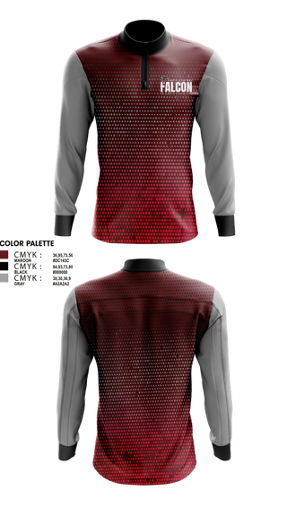 Quarter Zip Jacket, Soutch Central High School Falcons, Wrestling, Teamtime, Team time, sublimation, custom sports apparel, team uniforms, spirit wear, spiritwear, sports uniforms, custom shirts, team store, custom team store, fundraiser sports, apparel fundraiser
