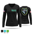9POB Women's Long Sleeve V-neck Shirt - 1
